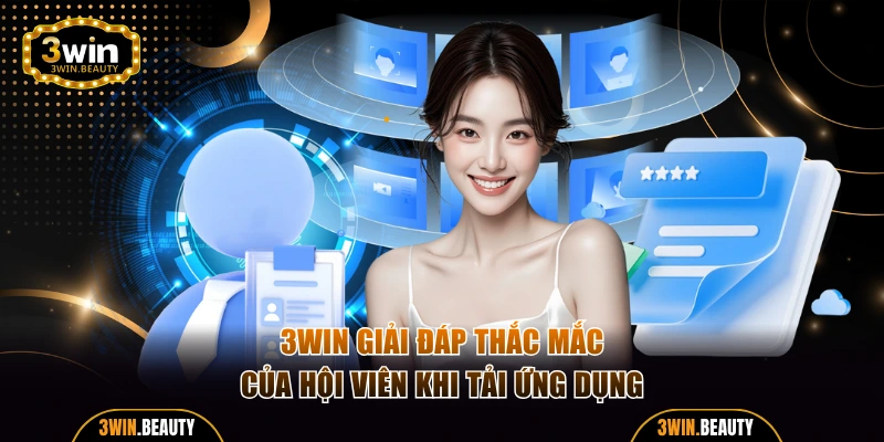 3WIN giải đáp thắc mắc của hội viên khi tải ứng dụng