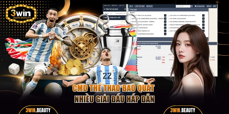 CMD thể thao bao quát nhiều giải đấu hấp dẫn