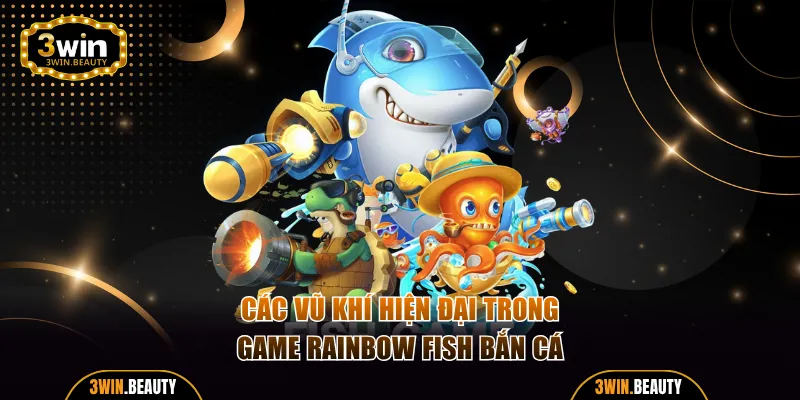 Săn cá dễ dàng với các vũ khí hiện đại trong game Rainbow Fish